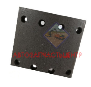 Накладка тормозная передняя длинная (ширина160) HOWO F2000 SHACMAN WG9100440029